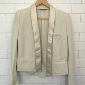 The Kooples cream military blazer
